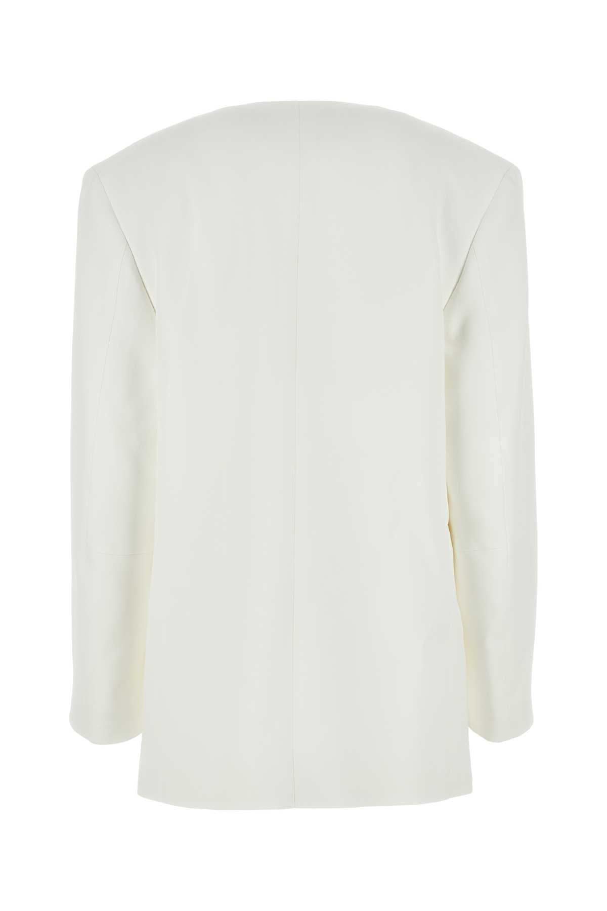 JIL SANDER Chic White Viscose Blazer