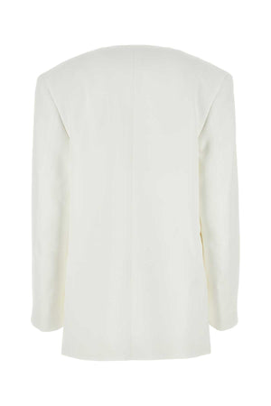 JIL SANDER Chic White Viscose Blazer