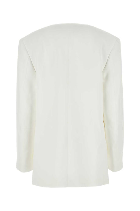 JIL SANDER Chic White Viscose Blazer