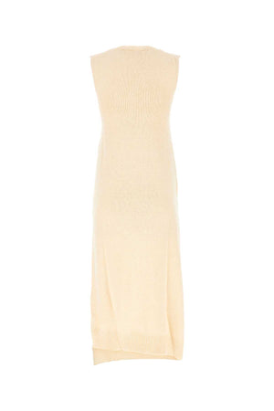 JIL SANDER Ivory Japanese Cotton Midi Dress