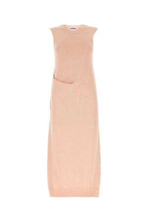 JIL SANDER Pastel Pink Japanese Cotton Mini Dress