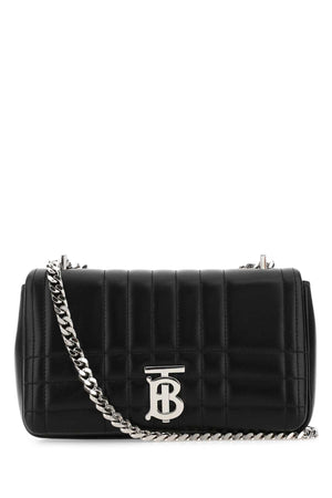 BURBERRY Mini Black Leather Lola Crossbody Handbag