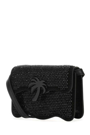 PALM ANGELS Mini Embellished Leather Crossbody Handbag