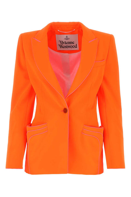 VIVIENNE WESTWOOD Fluo Orange Mini Rita Blazer