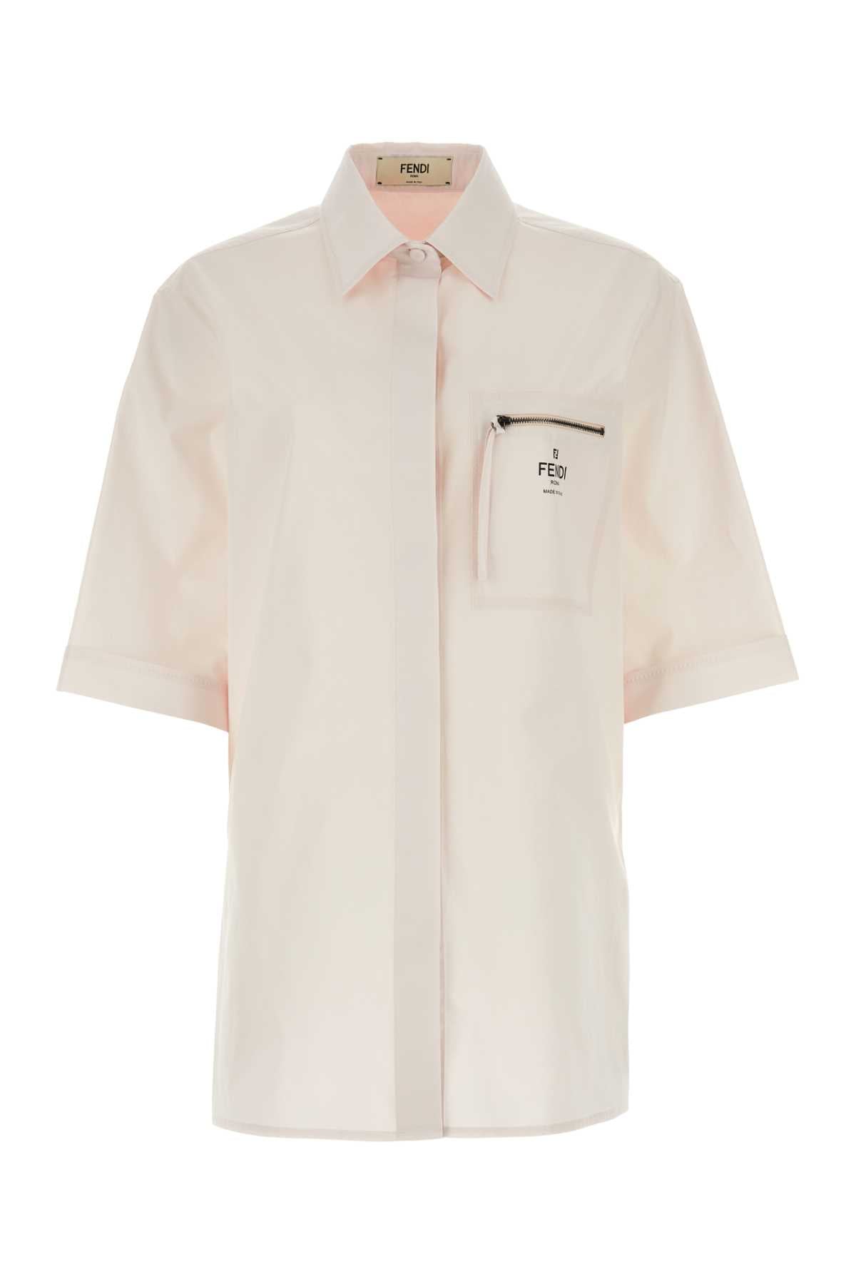 FENDI Chic Light Pink Poplin Shirt