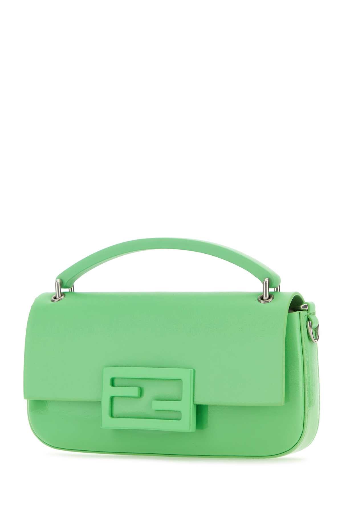 FENDI Pastel Green Leather Mini Baguette Phone Case