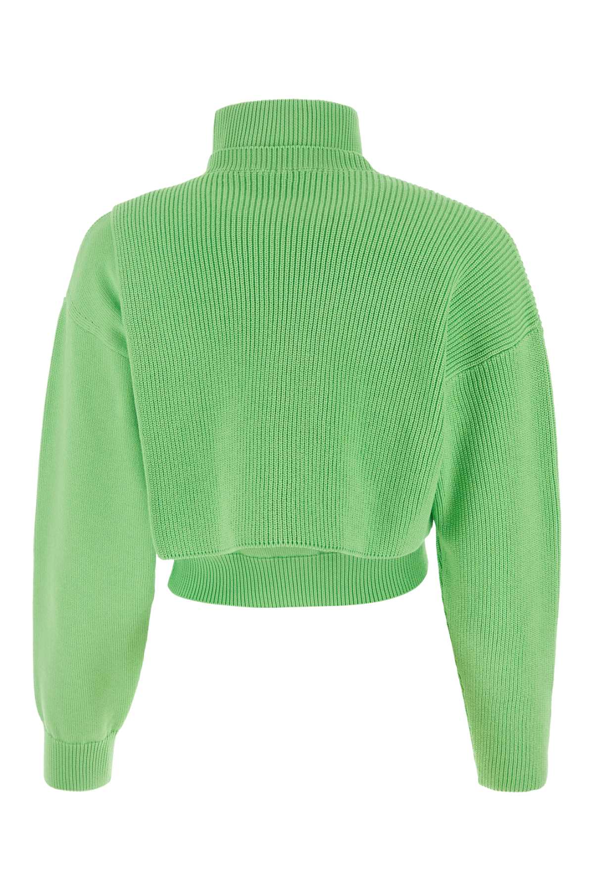 FENDI Light Green Stretch Cotton Sweater for Women