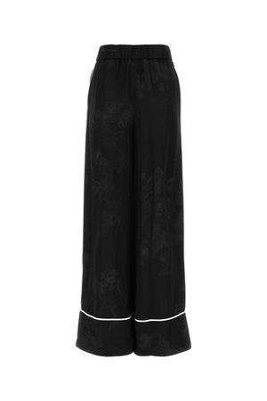 OFF WHITE Embroidered Palazzo Pants for Women