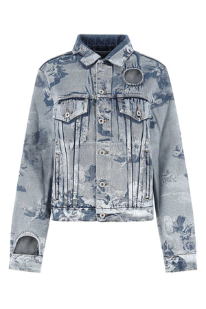 OFF WHITE Printed Denim Jacket for Women