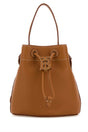 BURBERRY Mini Leather Bucket Handbag