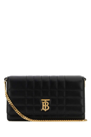 BURBERRY Mini Black Leather Lola Crossbody Handbag