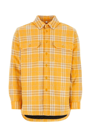 BURBERRY Embroidered Oversize Flannel Shirt