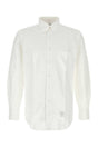 THOM BROWNE Classic White Oxford Shirt for Men