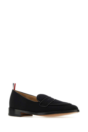 THOM BROWNE Midnight Fabric Loafers for Men