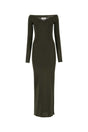 SAINT LAURENT Elegantly Draped Long Dress for Women