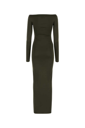 SAINT LAURENT Elegantly Draped Long Dress for Women