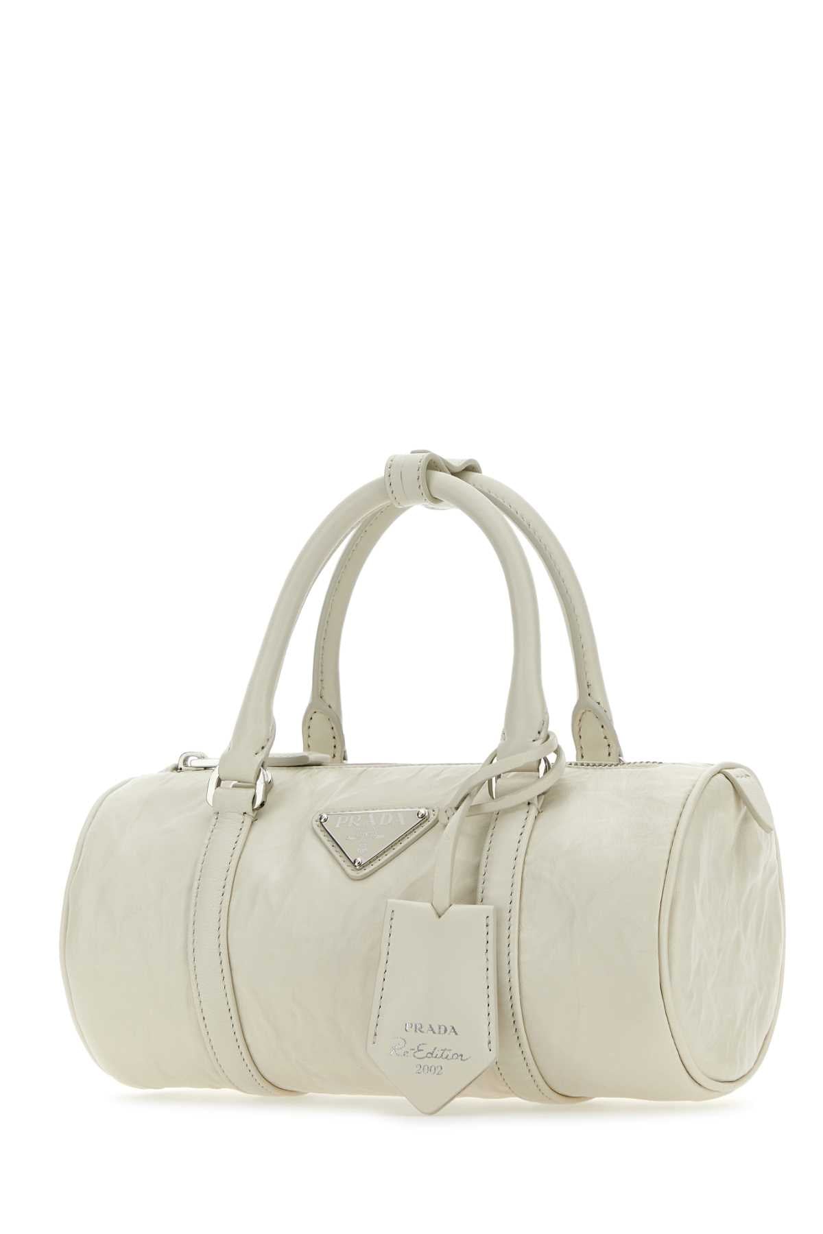 PRADA Mini White Leather Handbag