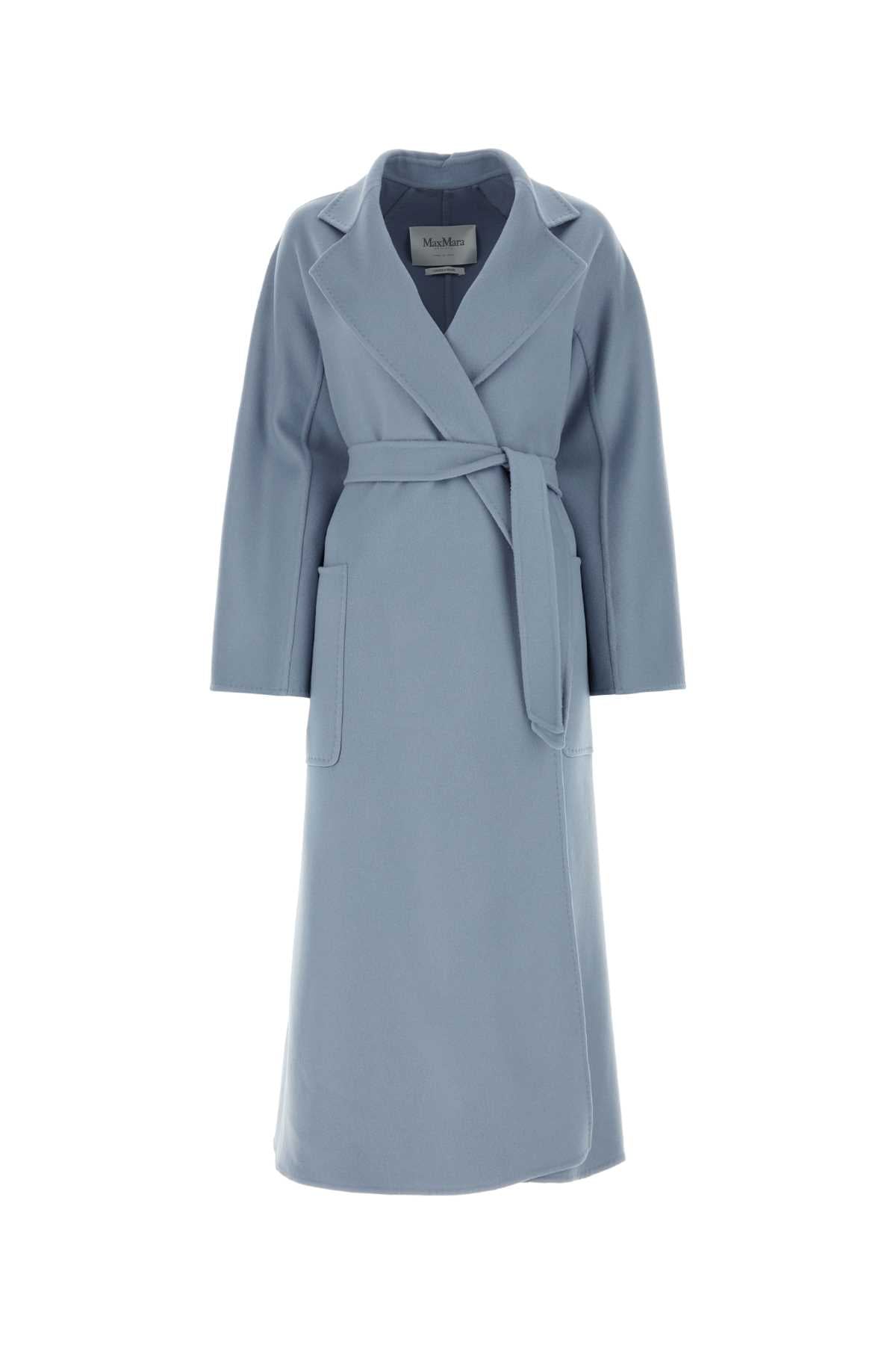 MAX MARA Light Blue Wool Blend Cadmio Jacket for Women