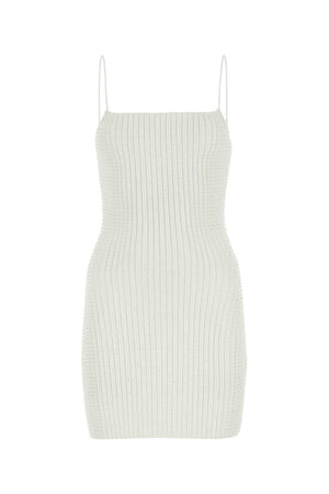 ALEXANDER WANG Chic White Stretch Nylon Mini Dress