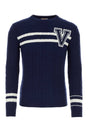 VALENTINO GARAVANI Classic Navy Wool Sweater for Men