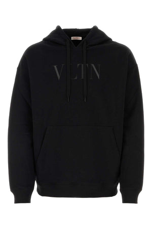 VALENTINO GARAVANI Classic Black Cotton Sweatshirt for Men