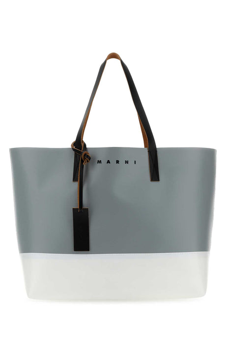 MARNI Two-tone PVC Shopping Handbag - 39 cm x 34 cm x 16 cm