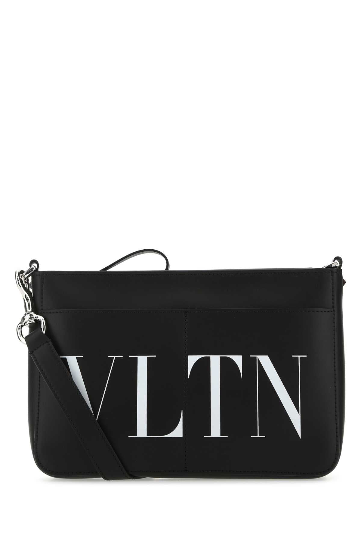 VALENTINO GARAVANI Mini Black Leather Crossbody Handbag