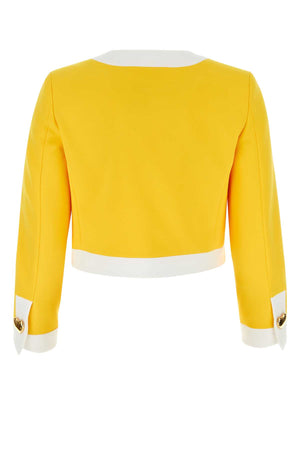 MOSCHINO Yellow Stretch T-Shirt Blazer for Women