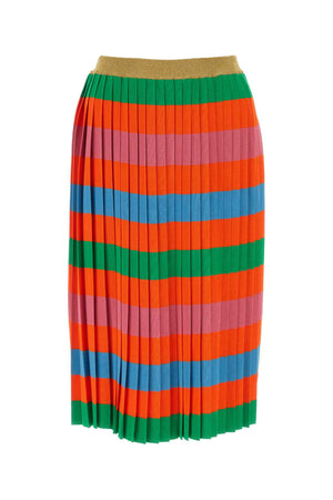 GUCCI Colorful Viscose Blend Mini Skirt