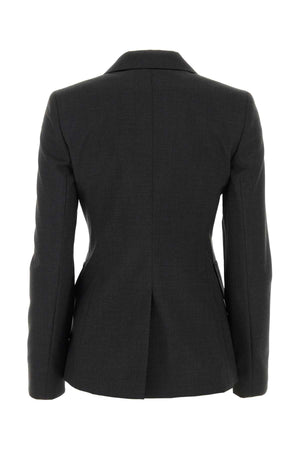 MAX MARA Graphite Wool Blazer for Women - Tailored Elegance