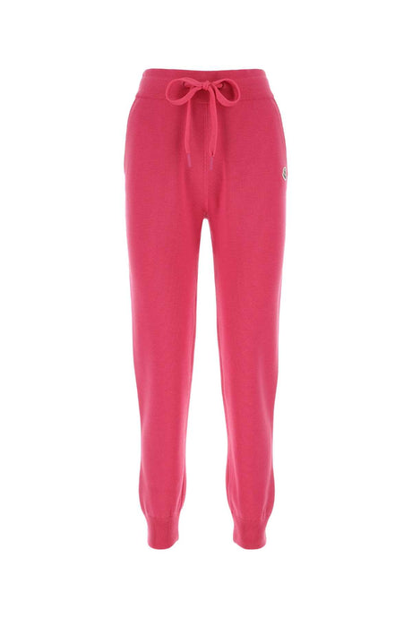 MONCLER Fuchsia Wool Joggers for Women