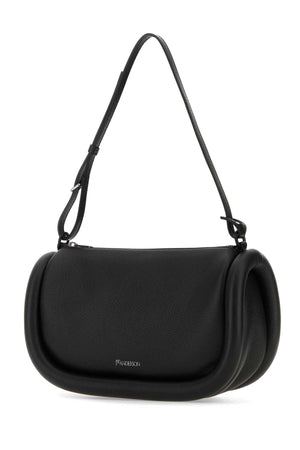 JW ANDERSON Mini Black Leather Bumper Shoulder Handbag