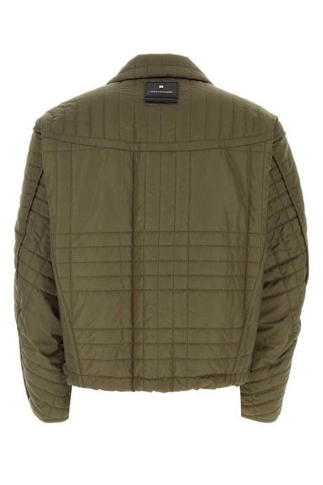 WOOYOUNGMI Army Green Padded Jacket for Men