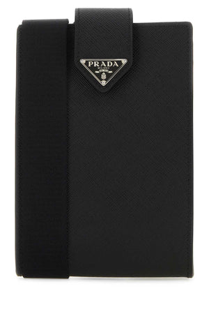 PRADA Mini Black Leather Phone Case