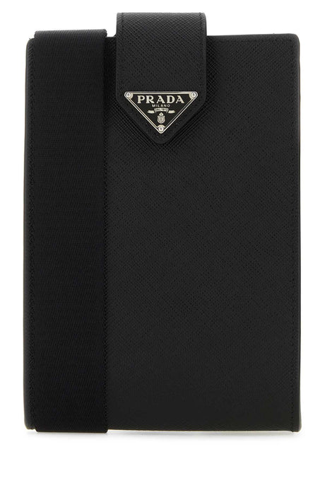 PRADA Mini Black Leather Phone Case