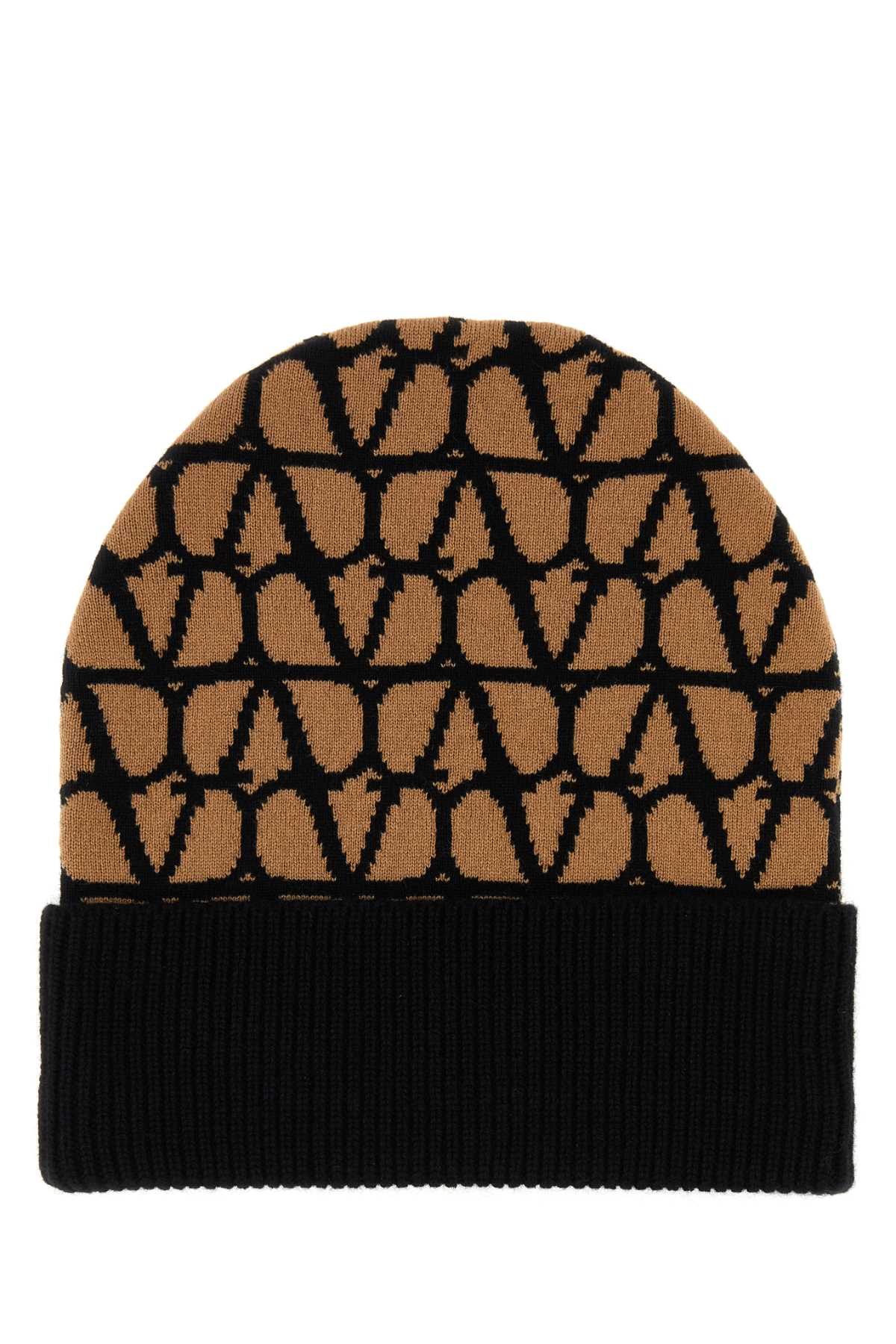 VALENTINO GARAVANI Printed Cashmere Beanie Hat for Women