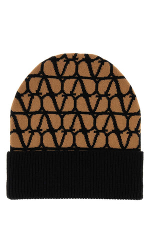 VALENTINO GARAVANI Printed Cashmere Beanie Hat for Women