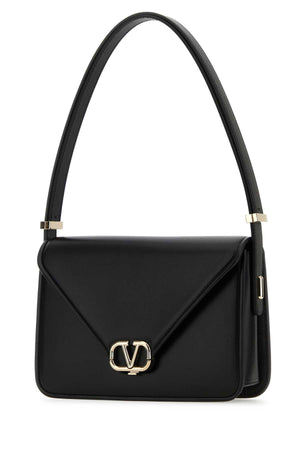 VALENTINO GARAVANI Mini Black Leather VLogo Shoulder Handbag