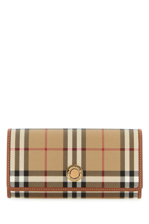 BURBERRY Continental Wallet in Iconic Check Pattern - 19.5 cm x 10 cm x 3 cm