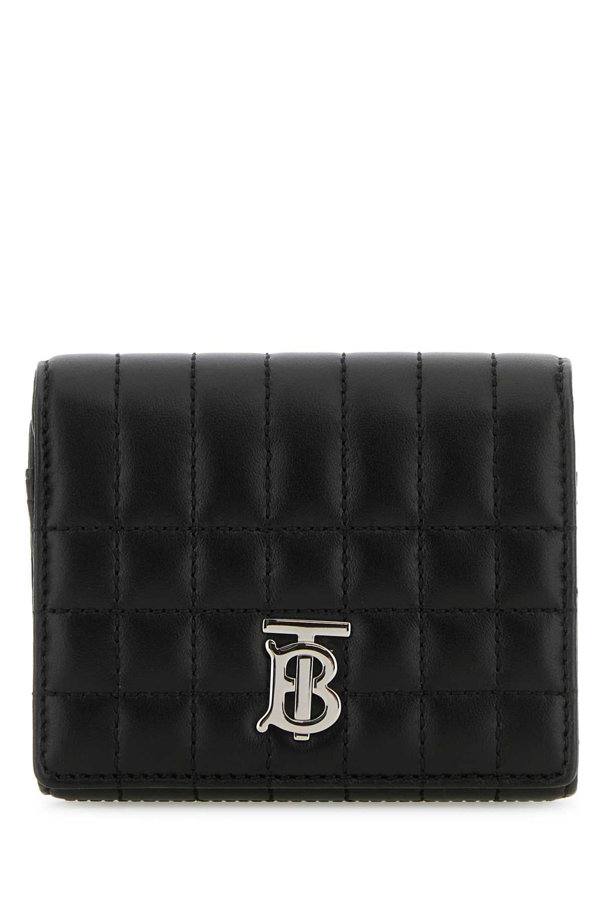 BURBERRY Mini Black Leather Wallet