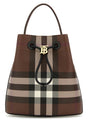 BURBERRY Mini Printed Canvas Bucket Handbag