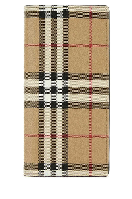 BURBERRY Printed Canvas Wallet - 10 cm x 19 cm