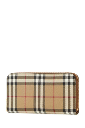 BURBERRY Classic Checked Canvas Wallet (20 cm x 11 cm x 2 cm)