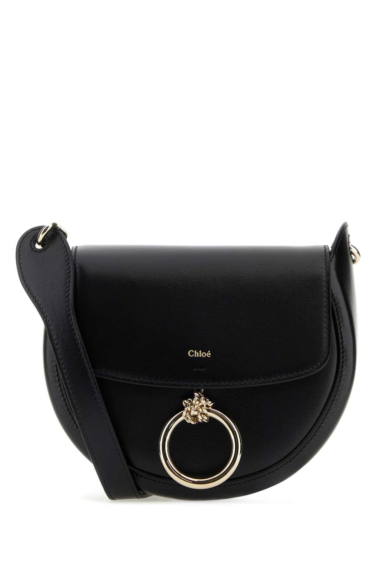 CHLOE Mini Black Leather Crossbody Handbag