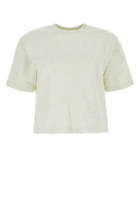 OFF WHITE Ivory Oversized Cotton T-Shirt for Women