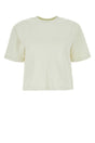 OFF WHITE Ivory Oversized Cotton T-Shirt for Women