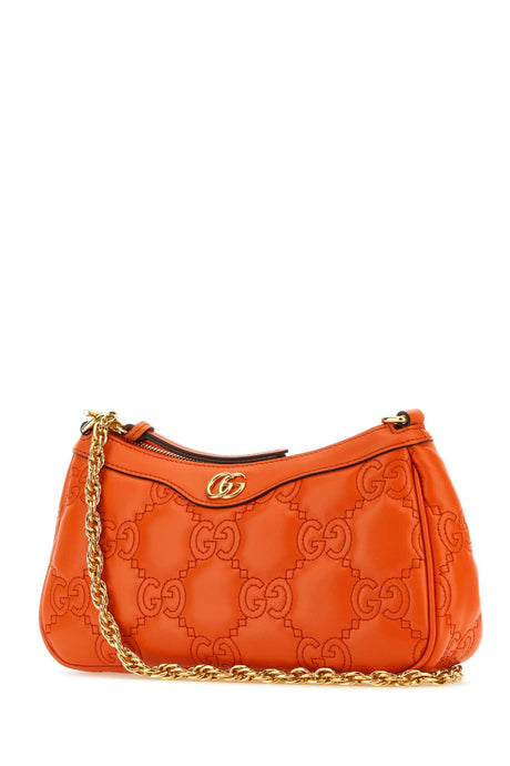 GUCCI Chic Orange Leather Handbag - 25 cm x 14 cm x 6 cm