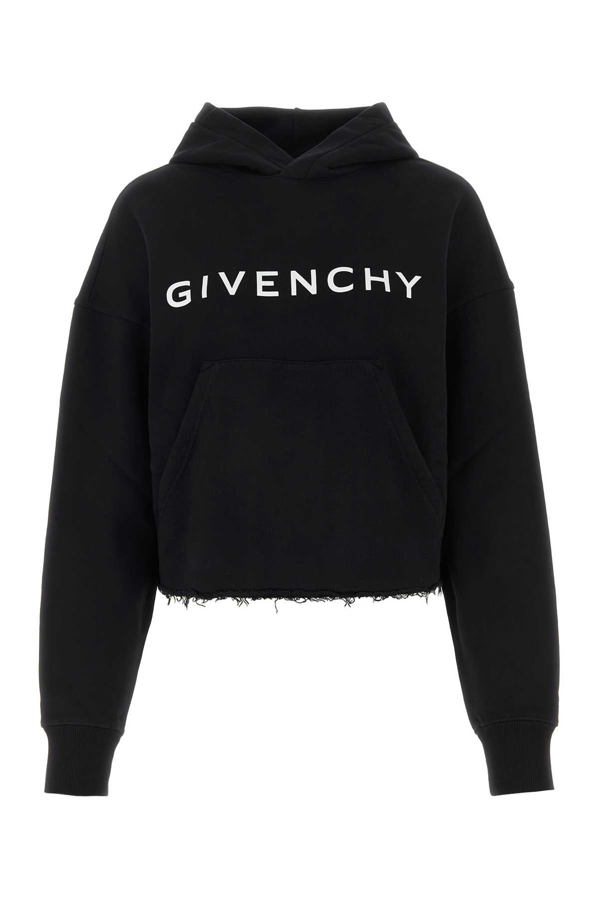 GIVENCHY Essential Black Cotton Sweatshirt for Women