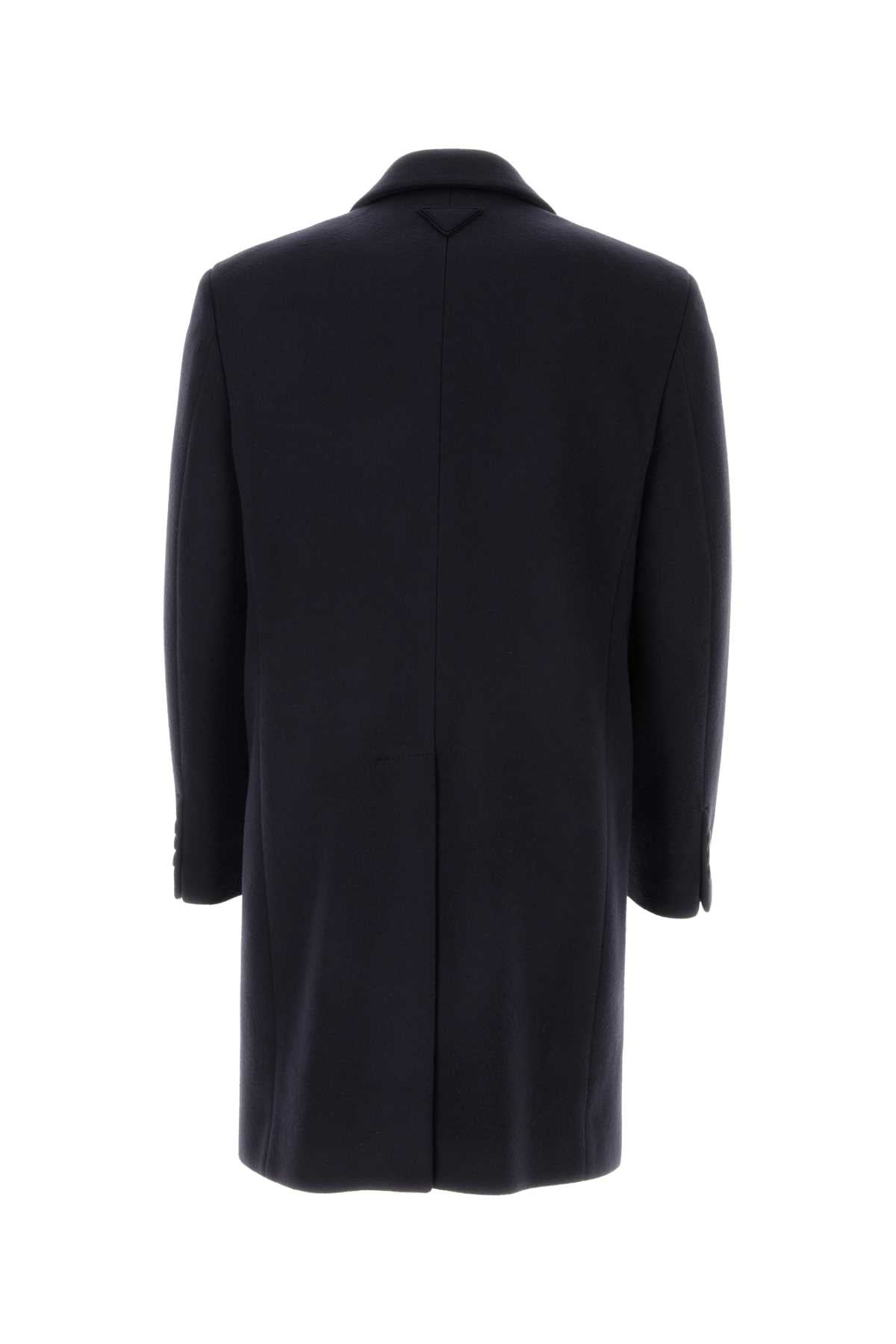 PRADA Classic Navy Wool Blend Jacket