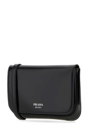 PRADA Mini Black Leather Crossbody Handbag